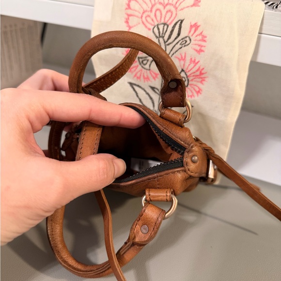 Free People Brown Leather Mini Handbag - Picture 4 of 7
